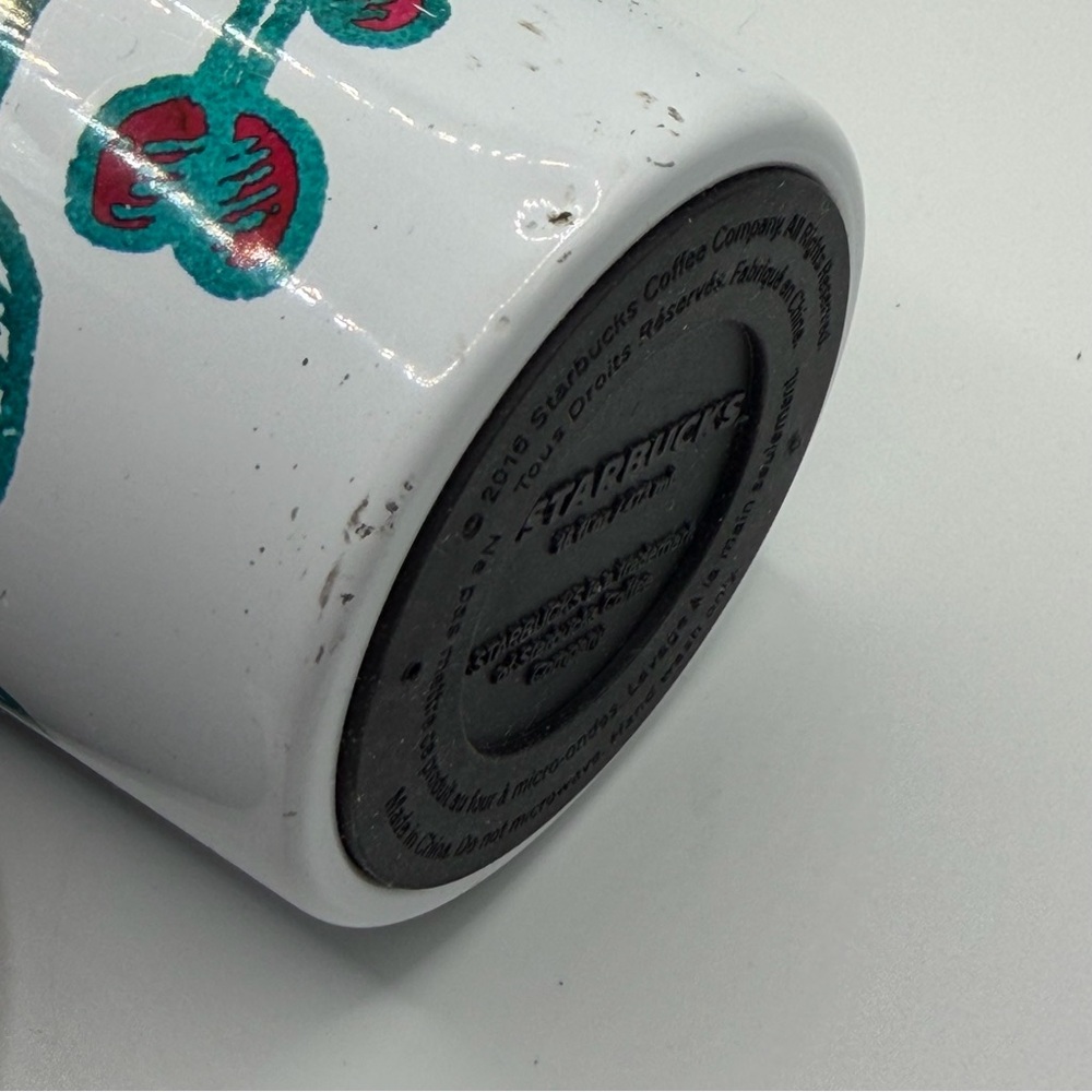 Starbucks 2016 holiday insulated stainless steel tumbler White Holly Berry 16 oz - Picture 8 of 8